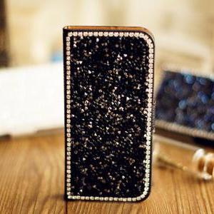 Iphone 5 Case Bling, Crystal Bling Leather Iphone..
