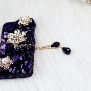 Bling Iphone 5 Case, Cute Luxury Crystal Pearl..