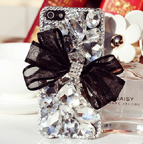 Iphone 5 Case Bling, Crystal Bling Iphone Case - Bowknot With Diamond Tg005