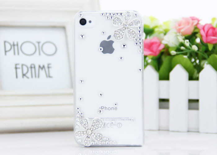 Iphone 5 Case Bling, Crystal Bling Iphone Case - Five Petals Hri5001
