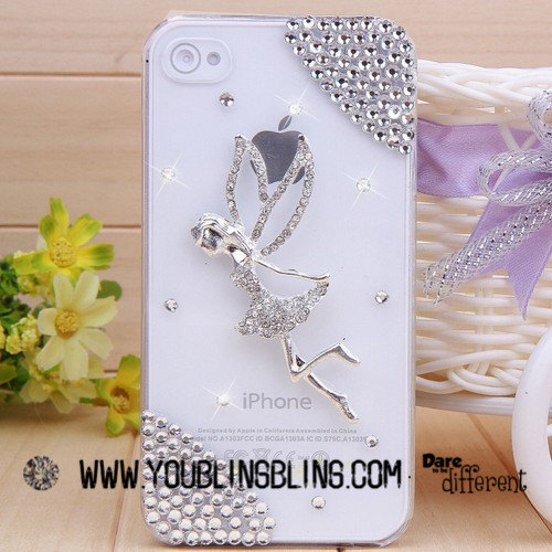 Iphone 5 Case Bling, Crystal Bling Iphone Case - Flying Angel Hri5024