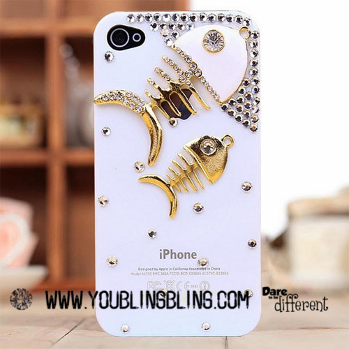 Iphone 5 Case Bling, Crystal Bling Iphone Case - Two Fish Hri5025