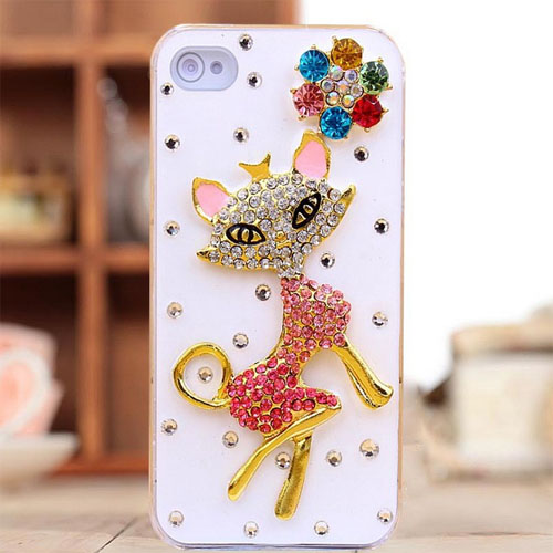 Iphone 5 Case Bling, Crystal Bling Iphone Case - Lucky Cat Hri5019