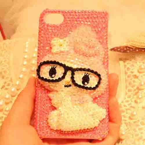 Cute Iphone 5 Case, Cute Crystal Doll Bling Iphone Case For Iphone 4 Iphone 5s Cases Iphone Covers Lq002