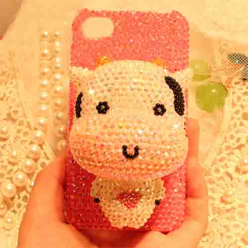 Cute Iphone 5 Case, Cute Crystal Doll Bling Iphone Case For Iphone 4 Iphone 5s Cases Iphone Covers Lq007
